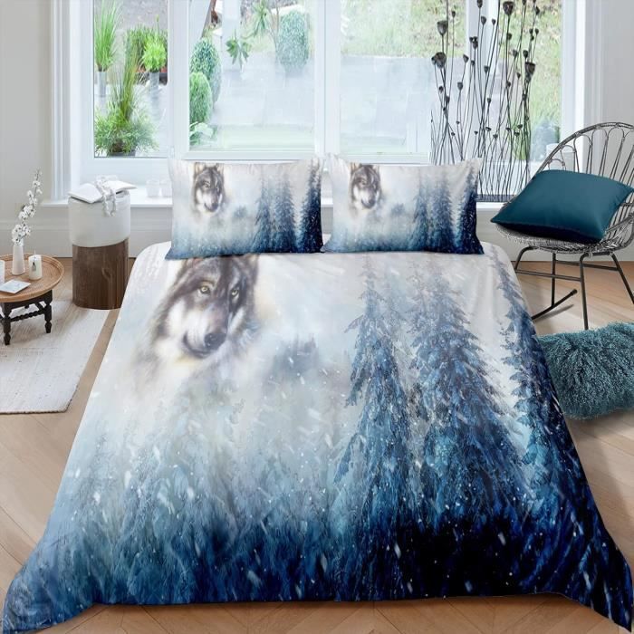 Housse de Couette Loup<br> Paysage main image 1