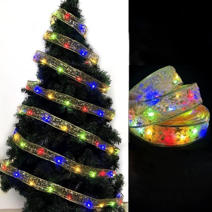 Guirlande Perles Sapin Noël Or 10m - Perles 5mm - Décoration Festive Mariage DIY