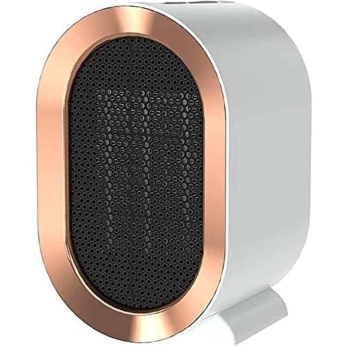 Radiateur Soufflant Céramique 500W - Chauffage Portable Anti-surchauffe - Compact Pour Bureau, Chambre - Économique Et Silencieux