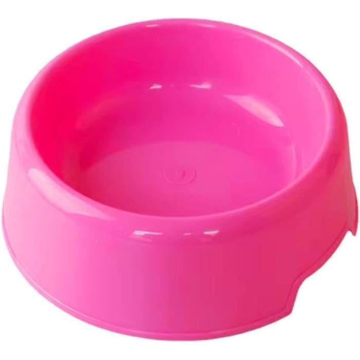 Gamelle pour chien - Mignon - Plastique - Couleur aléatoire - Antidérapante - Rond