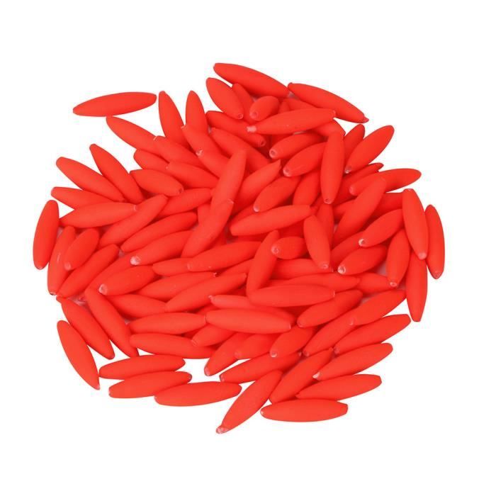 100 pièces flotteur de pêche haricots spatiaux accessoires de matériel 100 pièces flotteur de pêche haricots spatiaux accessoires de matériel