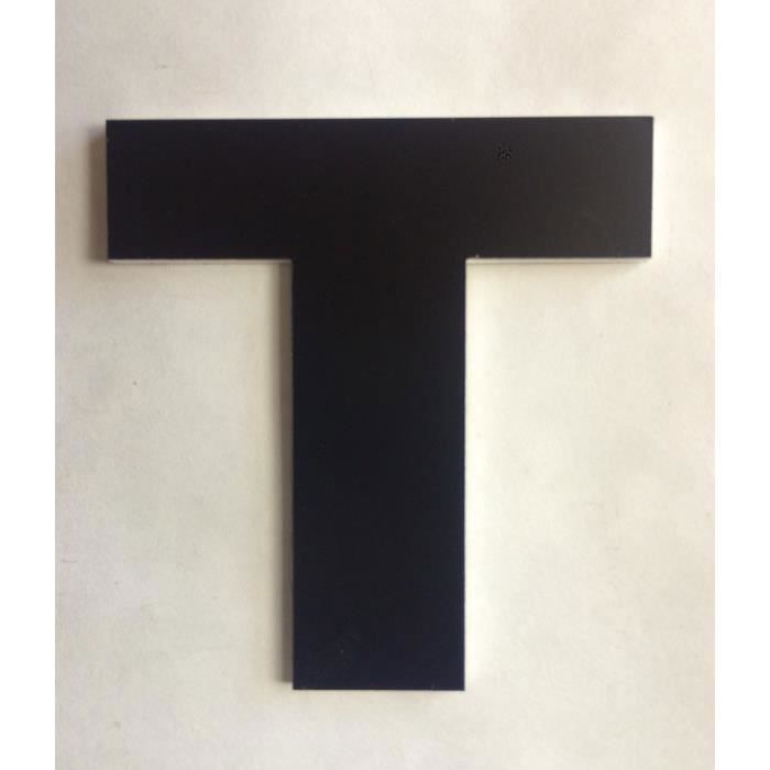 lettre t decoupee adhesive noir pour boite aux lettres porte appartement l 48 x h 50 mm cdiscount bricolage