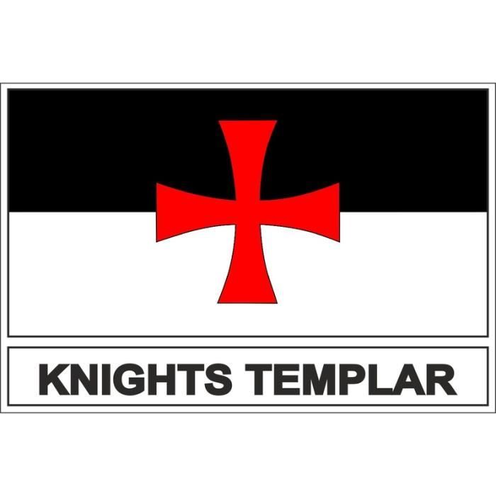 Autocollant Sticker Drapeau Chevalier Templier Cdiscount Auto