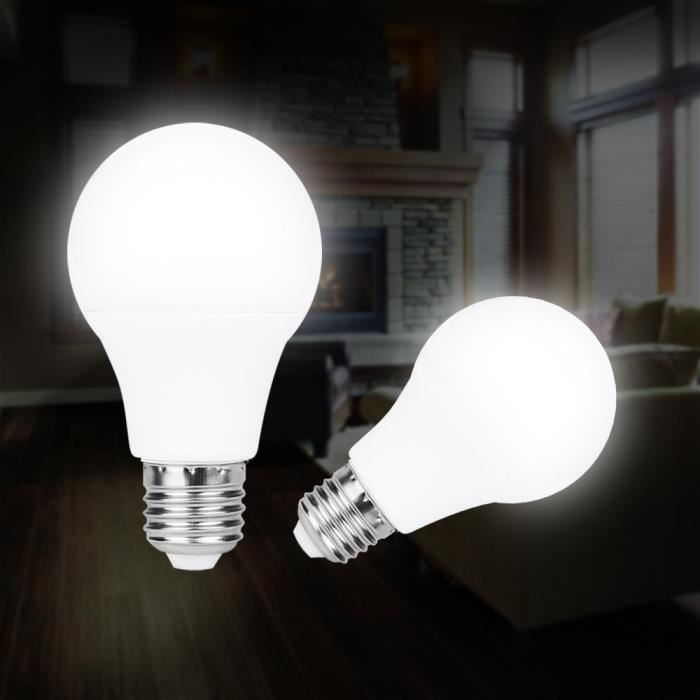 2pcs 3W E27 LED ampoule maison froide contrôle de la lumière blanche  JMS71129181A_1234 - Cdiscount Maison