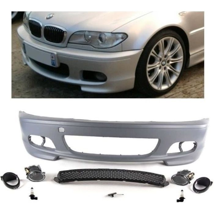 PARECHOC PARE CHOC AVANT PACK M M2 M3 BMW SERIE 3 E46 COUPE ET CABRIOLET + 2 ANTIBROUILLARD