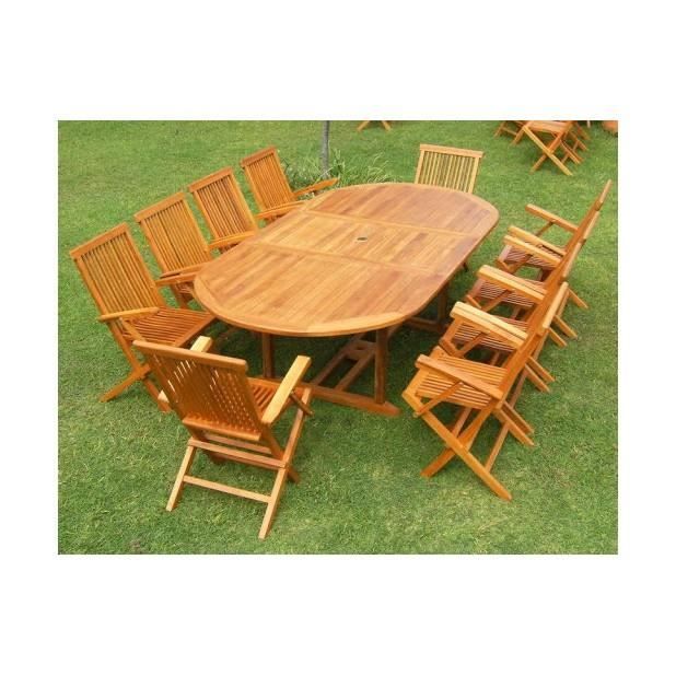 Magnifique Salon De Jardin Teck Huile 10 12 Pers 100 Fauteuils