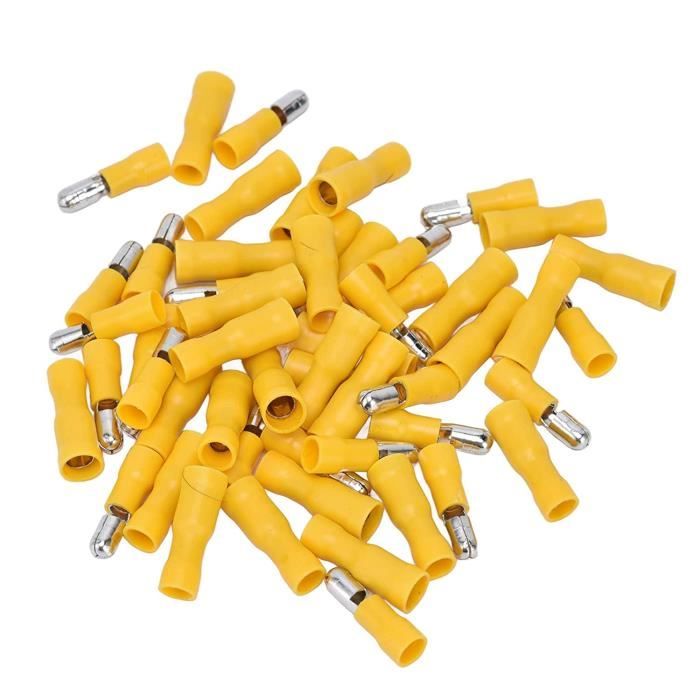Bornes De Connecteur à Sertir - Fil Cuivre 8 AWG Non Isolé, Avec Tuyau PVC, Lot De 25 Pièces - Neuf, Marque Uxcell