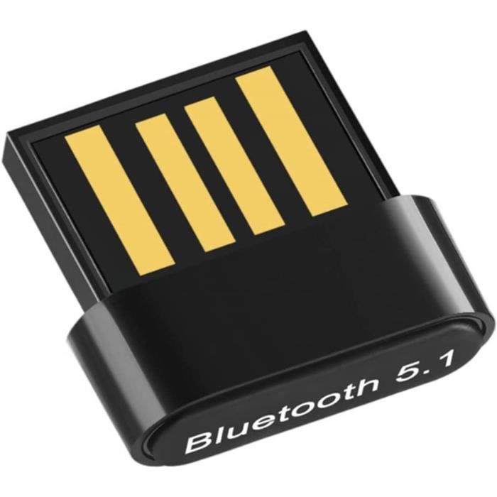 Adaptateur Bluetooth Windows 11/10/8.1 Plug & Play Souris Dongle Bluetooth USB 5.1 EDR pour Bureau Adaptateur Bluetooth pour PC imprimante Clavier Casque Ordinateur Portable 