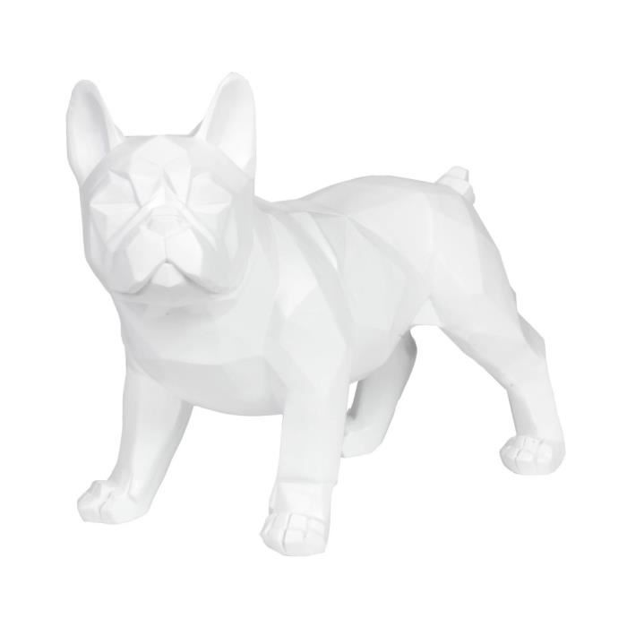 Statue Chien Bouledogue Francais Debout Origami Blanc 40 Cm Cdiscount Maison Statue Chien Bouledogue Francais Debout Origami Blanc 40 Cm Cdiscount Maison