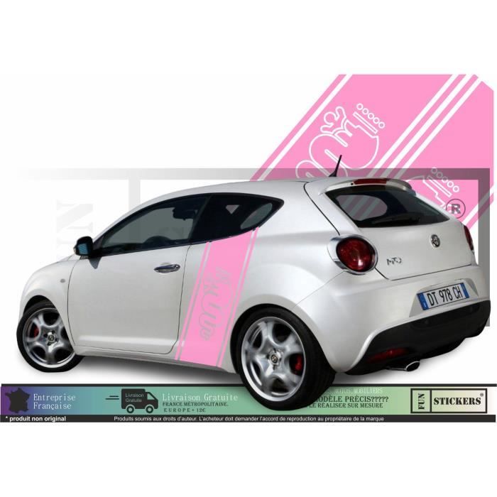 Lot De 4 Enjoliveurs De Voiture Compatibles Avec Alfa Romeo Mito 147 156 159 166 50 Mm - Avec Logo - Accessoires De Décoration