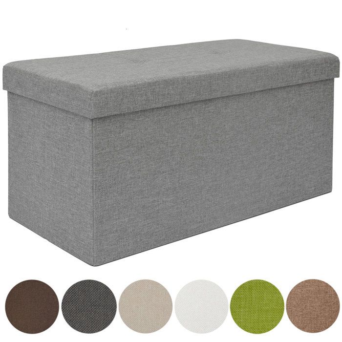 Banc Coffre Rangement Gris Achat Vente Pas Cher