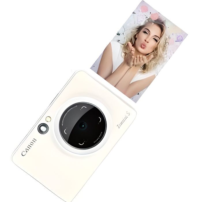 Imprimante photo couleur portable Canon Zoemini 2, blanc + papier