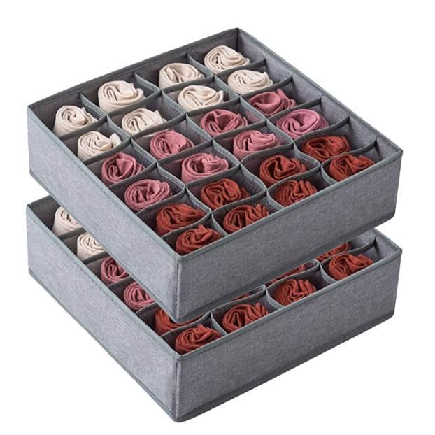 Organisateur De Tiroir Sous-Vêtements, 6 Pièces Boîte De Rangement