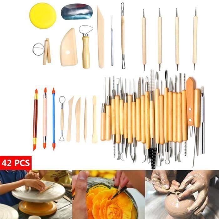 Kit D'Outils De Poterie 40 Pièces, Outils De Sculpture Sur Argile Outils Pour Argile Polymere Outils De Ceramique Pour Bricolage Artisanal Gravure Sur Argile 92256849