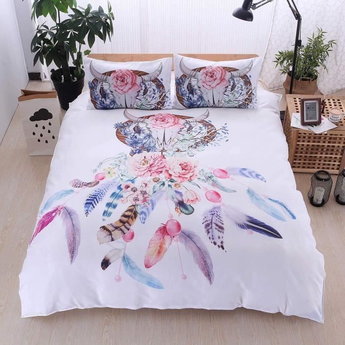 Attrape-Rêves Artisanal Teegxddy - Décoration Murale Ethnique 52cm Avec Plumes