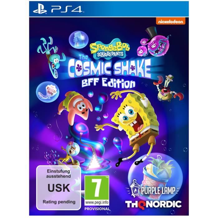 Jeu vidéo - Sponge Bob Squarepants - The Cosmic Shake BFF Edition - PS4 - Couleur blanche - Aventure cosmique