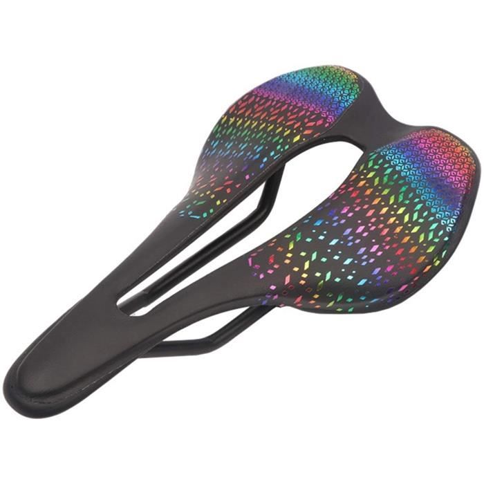 Selle Vélo Carbone – Route/VTT – 143 Mm, Noir, Avec Rembourrage – Neuve