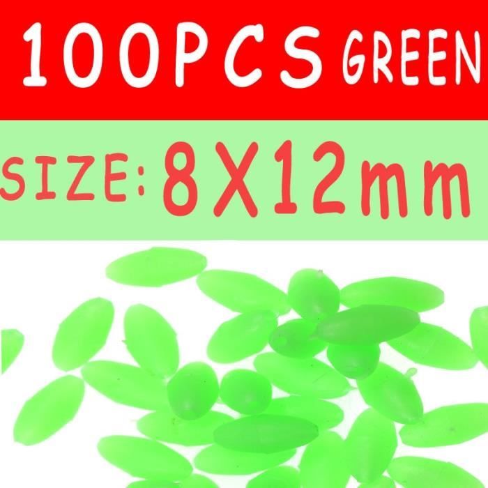 Pêche 100Pcs Perles Éclat Lumineux En Plastique Souple De Forme Ovale Pêche 100Pcs Perles Éclat Lumineux En Plastique Souple De Forme Ovale