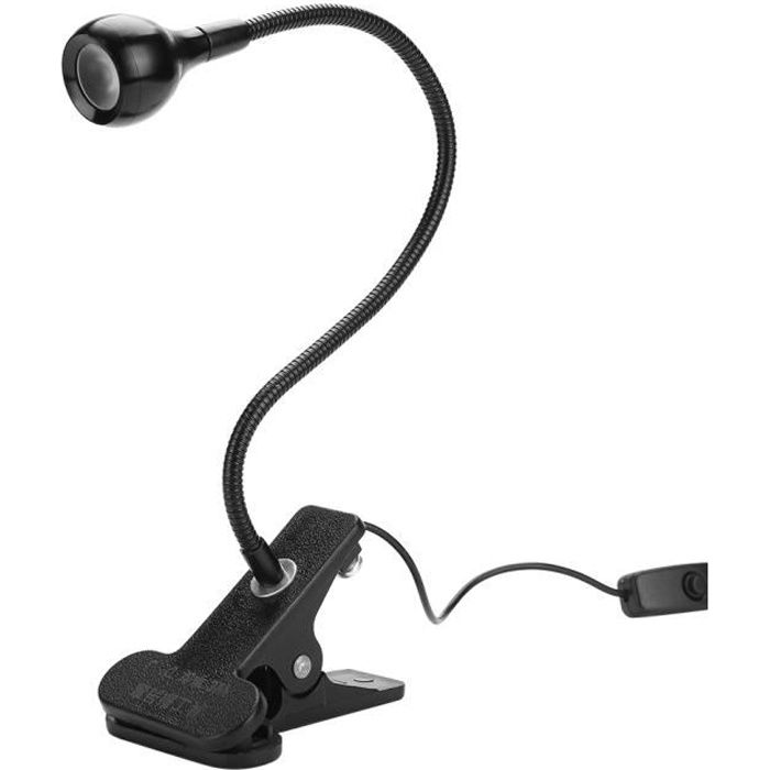 EBTOOLS Lampe de séchage de colle UV USB 3W UV colle lampe ultraviolette LED violet lumière USB avec clip et interrupteur pour la