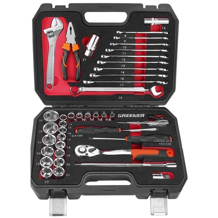 Boite A Outils De Voiture 41 Pieces Outils De Reparation En Acier Chrome Vanadium Cles A Cliquet Douilles 4s Achat Vente Coffret Outillage Boite A Outils De Voiture 41 Cdiscount
