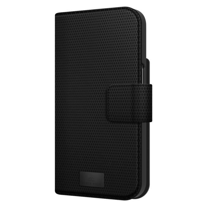 Etui portefeuille 2 en 1 - BLACKROCK - iPhone 13 Pro - Noir - Matériau durable - Fermeture aimantée