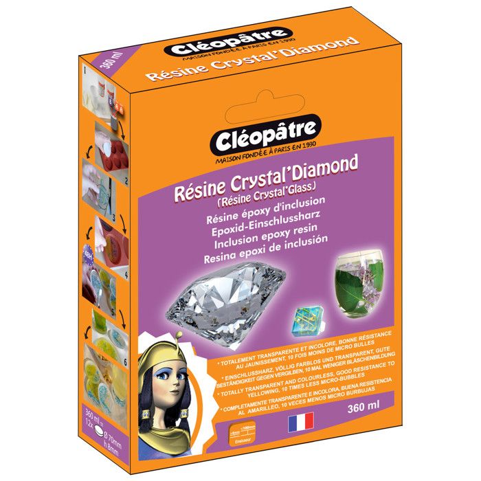 Résine Crystal'Glass - Cléopâtre - 360 ml - Transparent - Mixte ...