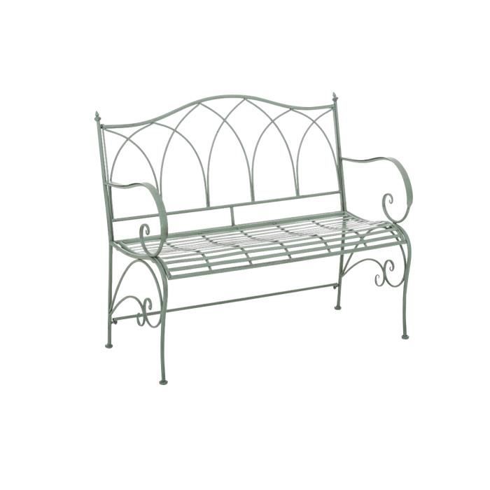 Clp Banquette De Jardin En Fer Forge Orkun Style Maison De Vacances En Metal 107 X 50 Cm 6 Couleurs Au Choix94 Cm Vert Antiq Achat Vente Banc D Exterieur