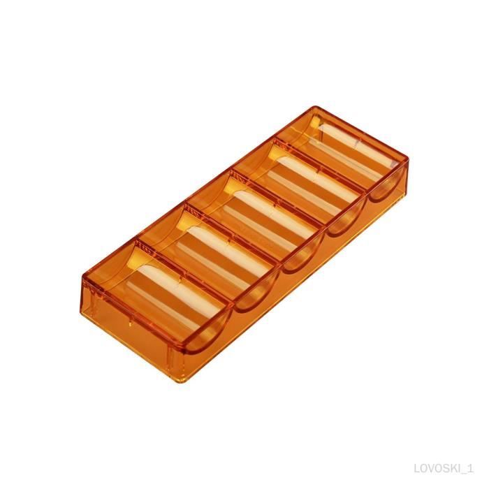 Boîte à Jetons Poker Transparente – 100 Jetons – Acrylique PP Avec Couvercle
