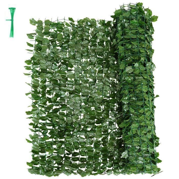 COSTWAY Haie Artificielle, Brise-Vue 150 x 240 CM Anti-UV, Grillage ...