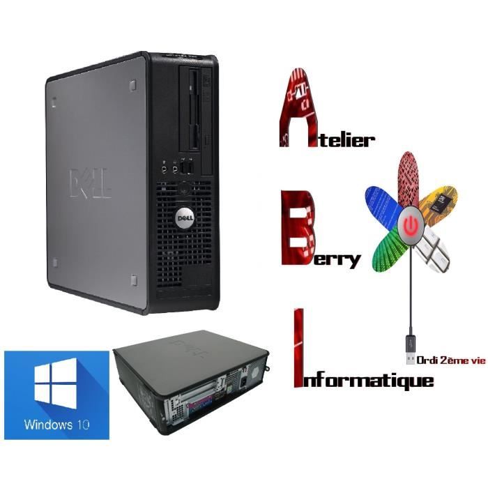 Vente Ordinateur de bureau PC DELL Optiplex 755 SFF windows 10 pas cher Vente Ordinateur de bureau PC DELL Optiplex 755 SFF windows 10 pas cher