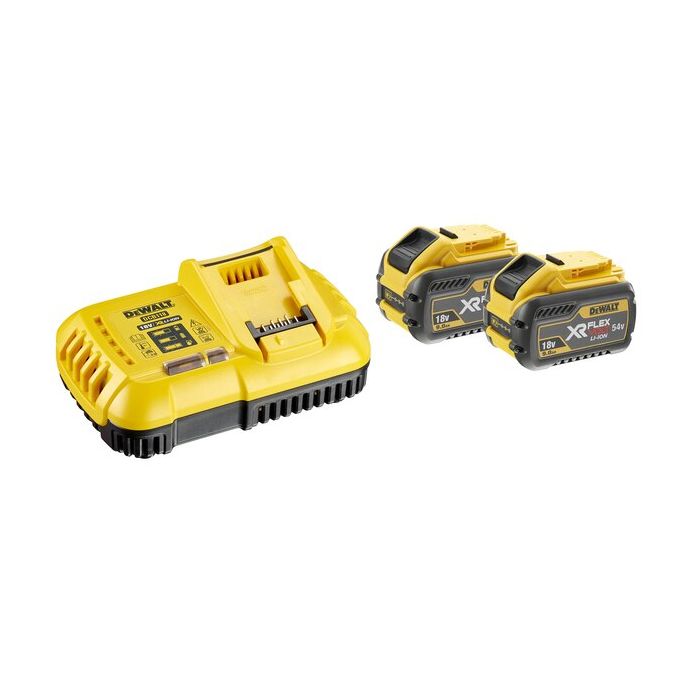 DeWALT Pack de démarrage XR 54V Flexvolt 9 0 Ah avec DCB118 DCB118X2 QW