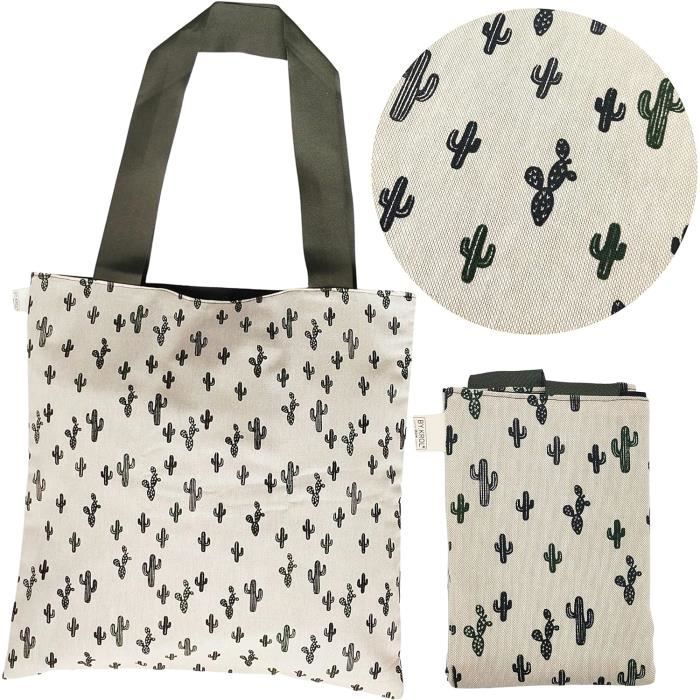 Sac En Toile Coton Motif Étoiles | 40x35 Cm | Sac à Provisions Réutilisable | Cadeau Écologique Femme