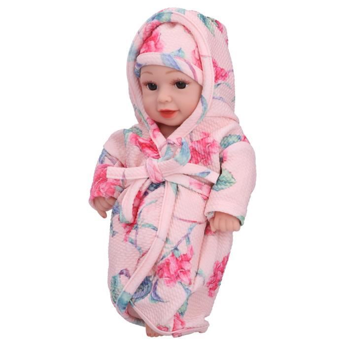 Ensemble De Jeu De Poupée Aragallant - Poupée Interactive, Chaise Haute, Vêtements, Baignoire Et Accessoires De Bain