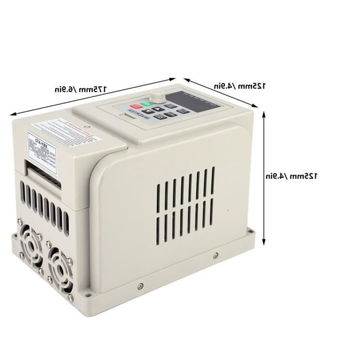 Contrôleur De Vitesse De Fréquence VFD Universel, 2,2 Kw, 12a, 220 V AC Moteur Dentrainement Monophase En Sortie Triphasee Onduleur Variable At1 2200s 80818973