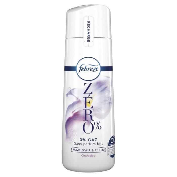 Febreze ZERO% Orchidée Brume D'Air & Textile - Lot 3x300ml Sans Gaz Propulseur