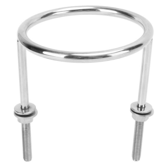 Support De Boisson Rotatif 360° Pour Rail De Bateau - Porte-Gobelet Universel Noir