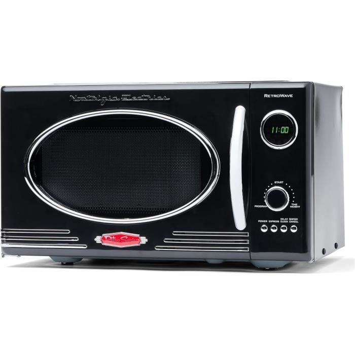 Micro-ondes - Nostalgia - Retro - 800 Watts - 25 Litres - 12 Réglages de Cuisson - Generic