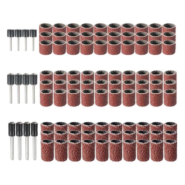 Jeu De 150 Pièces Manchons De Ponçage Avec Ponceuses à Tambour - Compatible Dremel