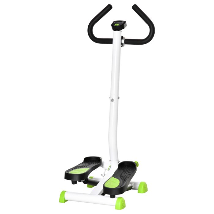 HOMCOM - Stepper - Acier - 55x44x108cm - Blanc