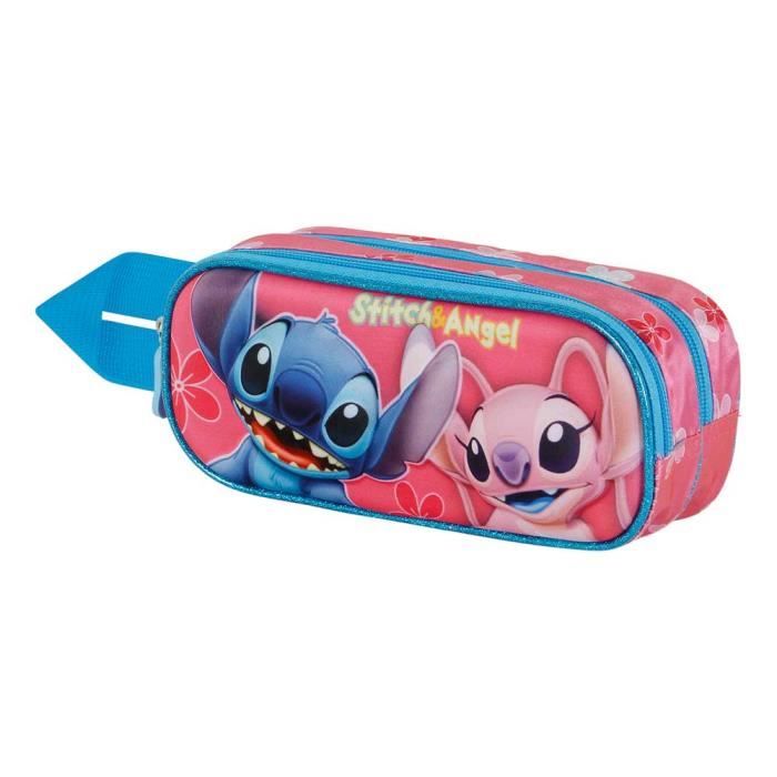 Trousse Stitch Wild Energy Vadobag - Pochette Rose Bonbon 7x21x7cm Pour École Et Voyage
