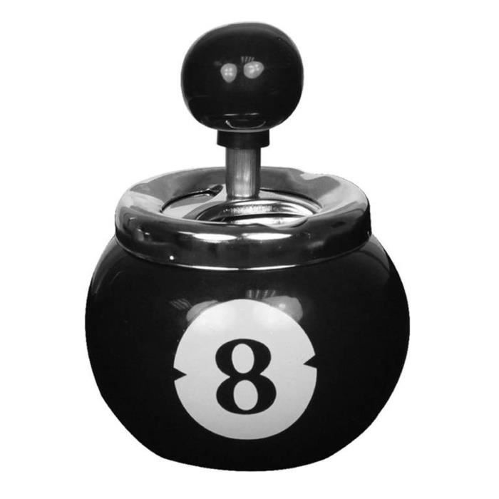 Cendrier toupie céramique 'Boule Magique Numéro 8' magic 8 ball - 13x10 cm  [A3879] - Cdiscount Au quotidien