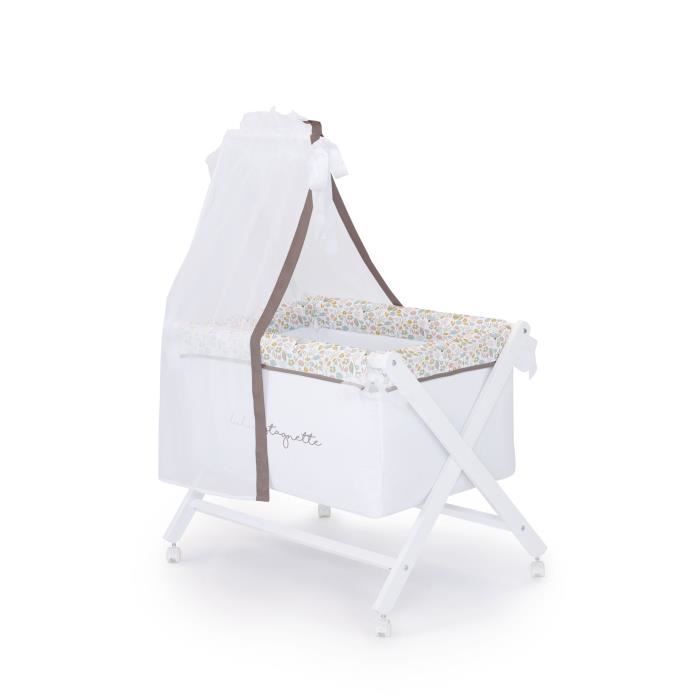 Lulu Castagnette Berceau bebe en bois Lovely Lulu de 0 a 12 mois jusqu a 9 kg Cdiscount Puericulture Eveil bebe
