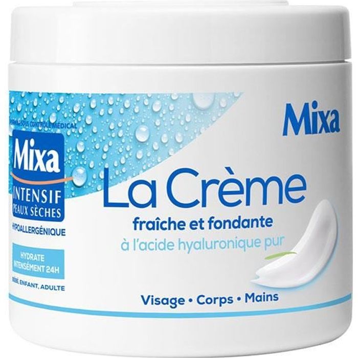Mixa Corps La Crème Fraîche et Fondante à l'Acide Hyaluronique Pur