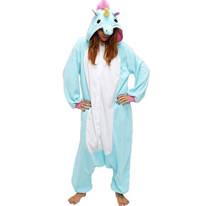 Grenouillère Pyjama Pilou Vert Licorne Adulte en livraison gratuite