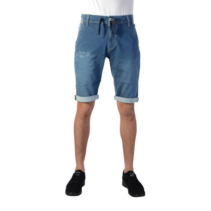 Short Pepe Jeans Enfant Snippet Runner Bleu Cdiscount Pret a Porter