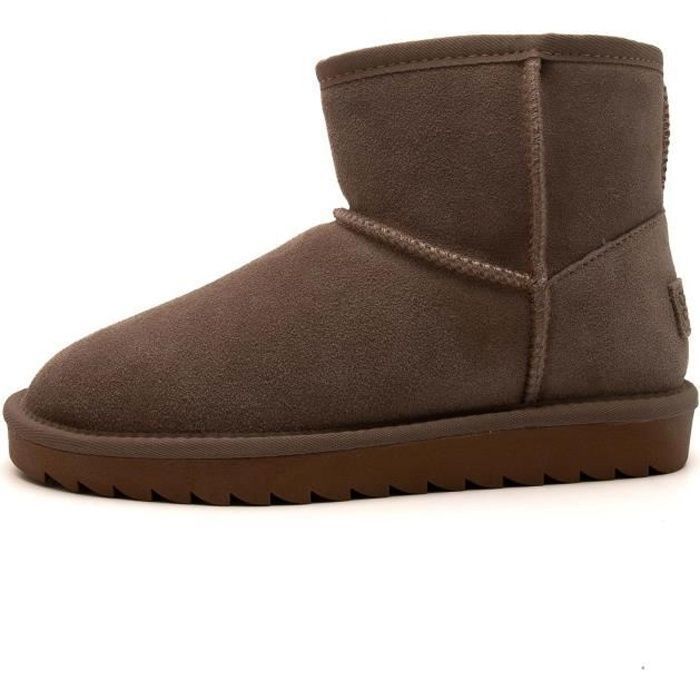 Bottes daim taupe new arrivals femme