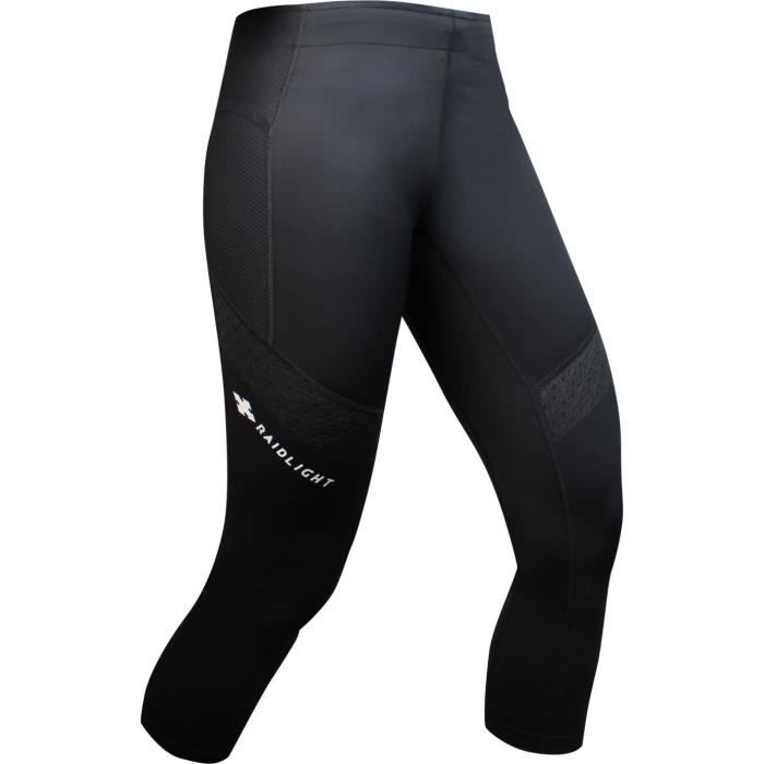 Collant Running TRAIL RAIDER 3/4 Femme - Noir - RAIDLIGHT Collant Running TRAIL RAIDER 3/4 Femme - Noir - RAIDLIGHT