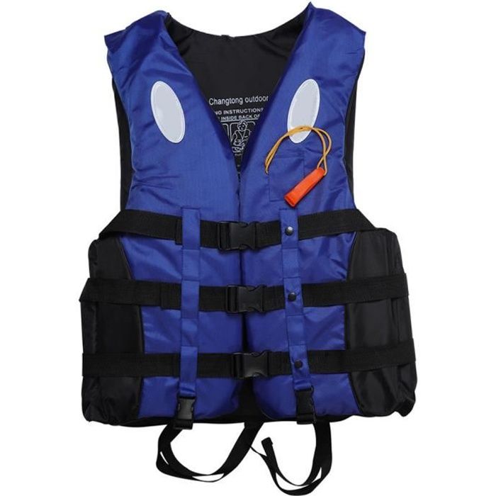 Gilet de sauvetage natation nautique Kayak Bateau Voile Veste de sauvetage  Sécurité Aide de natation enfant adulte bleu - Cdiscount Sport