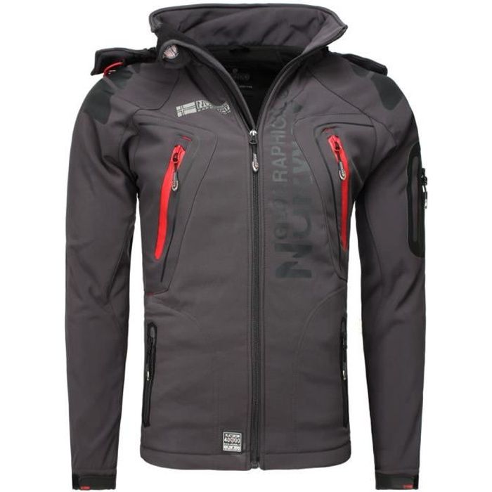 Veste softshell Geographical Norway Veste Techno gris foncé S