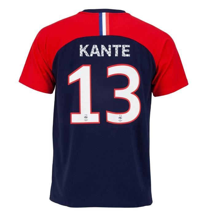 T-shirt Equipe de France FFF Kanté Homme Bleu Marine
